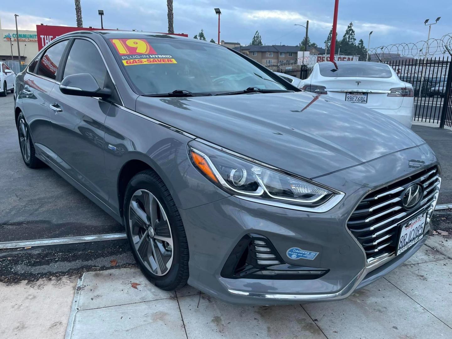 2019 GRAY /GRAY Hyundai Sonata Plug-In (KMHE14L22KA) , located at 744 E Miner Ave, Stockton, CA, 95202, (209) 944-5770, 37.956863, -121.282082 - Photo#0